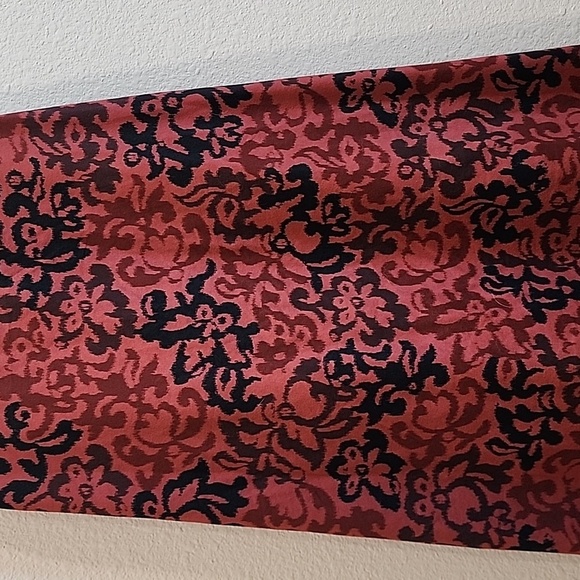 Nike Dri-FIT Brick Red Floral Strappy Back Slim Fit Shirt - Picture 3 of 9